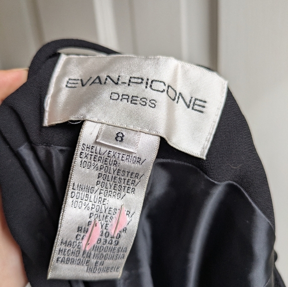 Vtg Evan Picone Strappy Back LBD Sz 8 - Picture 7 of 7